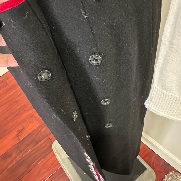 Anne Taylor wool cashmere blend full length wrap skirt stitch design - Picture 2 of 5